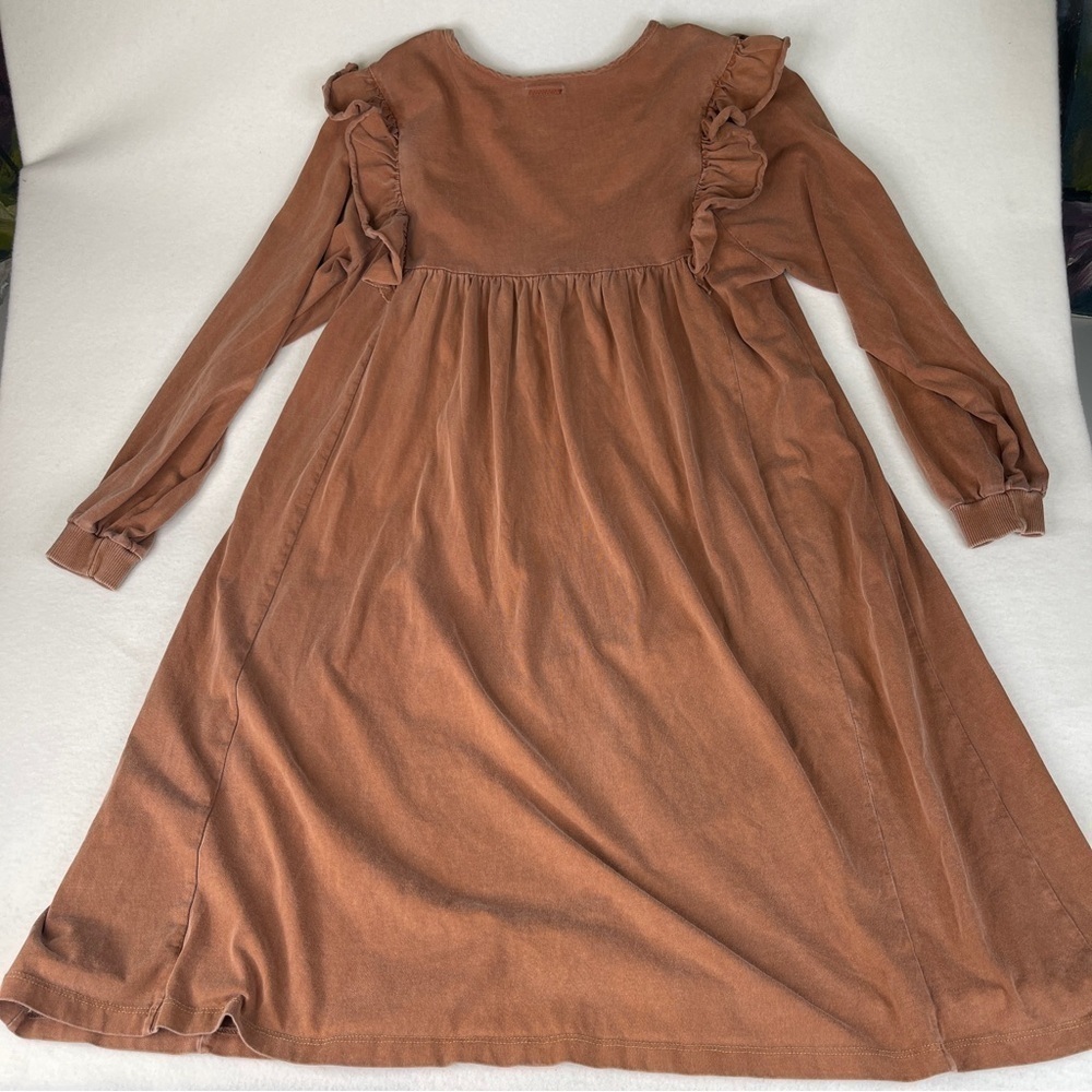 People of Leisure Hannah Dress Saddle Brown Small - Picture 8 of 12